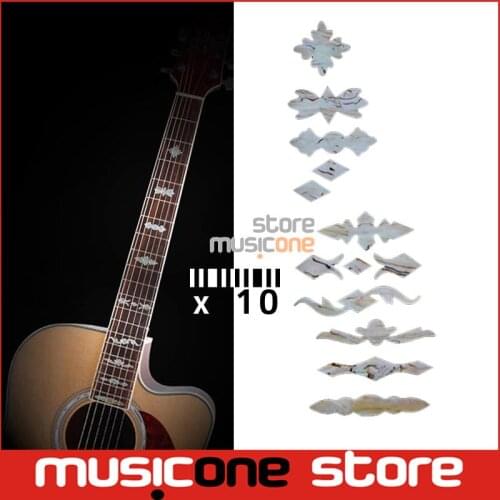 10Pcs Guitar Inlay Stickers Imitation Abalone Guitar Fret Decals