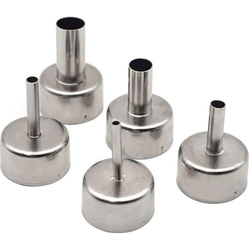 5Pcs/Lot 22mm Universal Nozzle Soldering Station Hot Air Stations Gun For 858 858D+ 878 878D 8586 8858 Welding Round Rotating