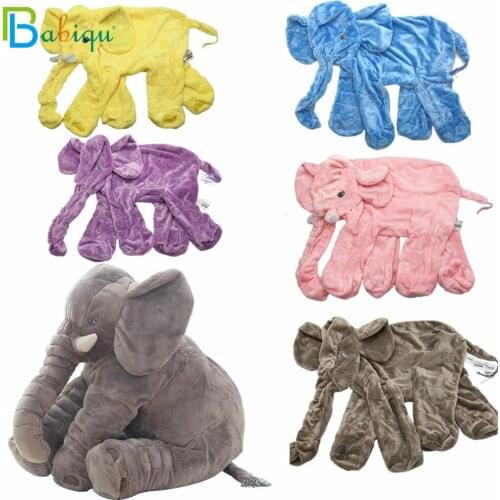 60cm Giant Elephant Skin Plush Toy No PP Cotton Plush Animal Soft Elephant Baby Sleeping Pillow Kids Toys Children Gifts