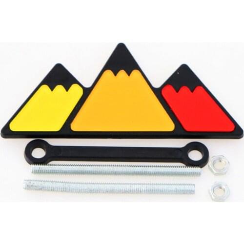 Accessories Tri Color Grill Acrylic Badge Emblem For 2018 2019 Toyota Tacoma TRD 4Runner Tundra New High Quality