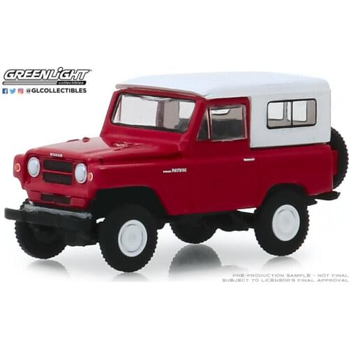 GreenLight 1:64 1971 Niss an Patrol (60) - Red boutique alloy car toys for children Model original box