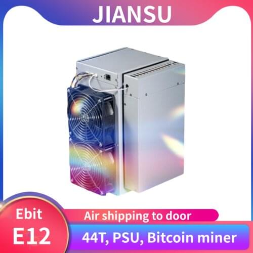 Used Bitcoin miner Ebit E12 44T SHA256 Asic miner BTC mining Better than E10.3 E9i antminer S17 S17E T17 S9 Z15 T2T T3 M20S M21S