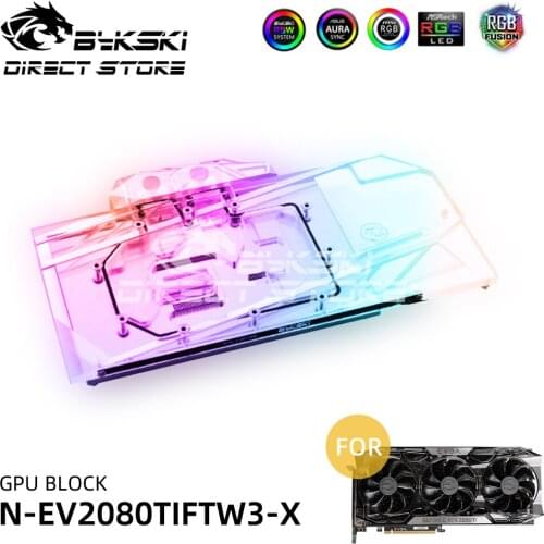 Bykski ARGB GPU Block Water Block For EVGA RTX2080TI FTW3 Video Cards Block Cooler PC Watercooling VGA block N-EV2080TIFTW3-X