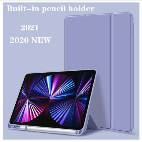 For iPad Pro 11 12.9 Pencil Case 2021 2020 iPad Air 4 Funda iPad 8th Generation Case iPad 6th 10.5 10.2 7th Mini 5 Smart Cover