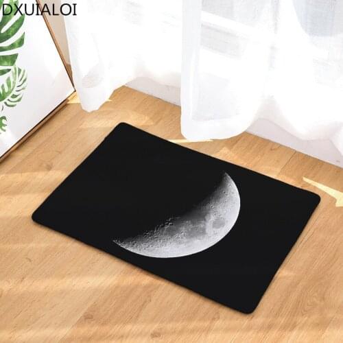 Home decor thermal transfer flannel mat lunar door mat digital imprinted foot mat kitchen water-absorbing anti-slip mat carpet
