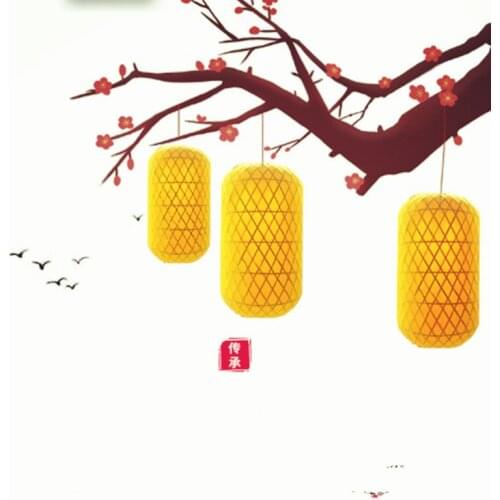 Chinese Style Lantern Bamboo Lantern Lampshade Classical Decorative Chandelier Lantern wedding decoration hanging lantern