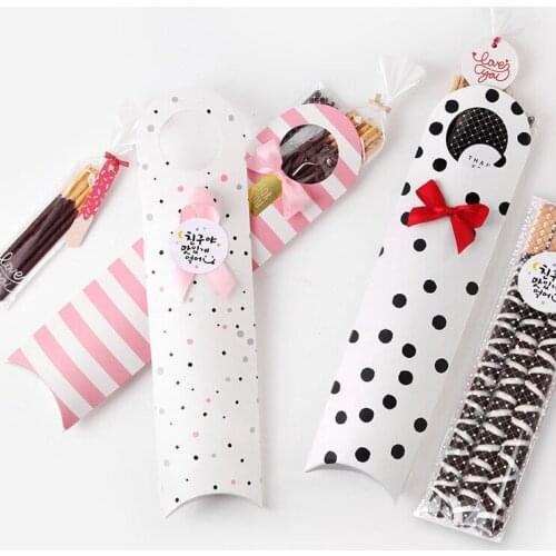 Pillow biscuit boxes / sponge fingers boxes / gift bags/ bridesmaid bags/ favor bags/ cookie bags 30pcs/lot