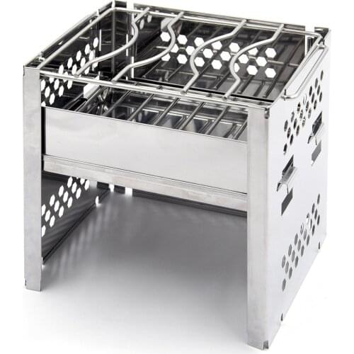 Mini BBQ Grill Stainless Steel BBQ Grill Folding Barbecue Accessories Portable Kitchen Cooking Tools For Outdoor Camping