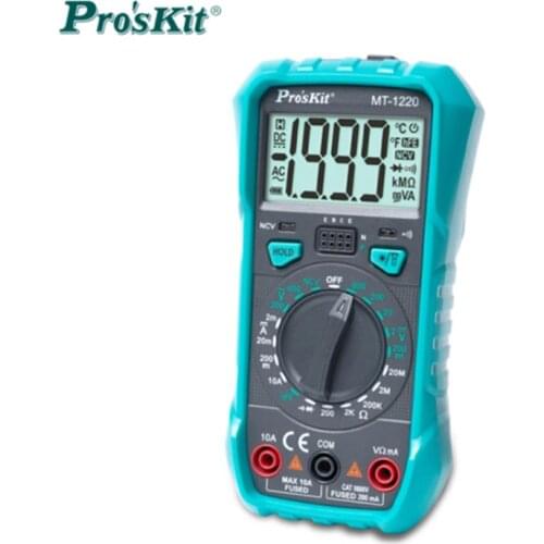 Proskit Digital Auto Range True Rms Multimeter Tester Professional Multi Meter With Transistor Tester LED Light NCV Detection