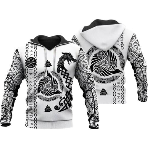 PLstar Cosmos Viking Warrior Tattoo 3D Printed Shirts casual 3D Print Hoodies/Sweatshirt/Zipper Man Women satan Tattoo-44
