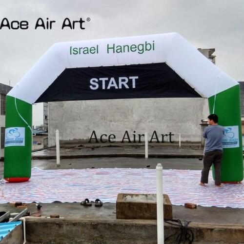 High quality 6 m x 3.3 m inflatable start finish line archway start and finish line banners sport entrance gate arch for Israel