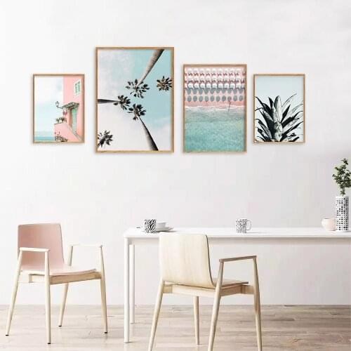 Wall Art Landscape Canvas Painting Nordic Print Ocean Sea Beach Poster Scandinavian Style Picture Modern Living Room Decor