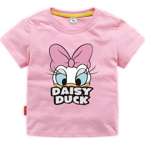 Disney Donald Duck new fashion cotton childrens summer short-sleeved T-shirt bottoming shirt clothes