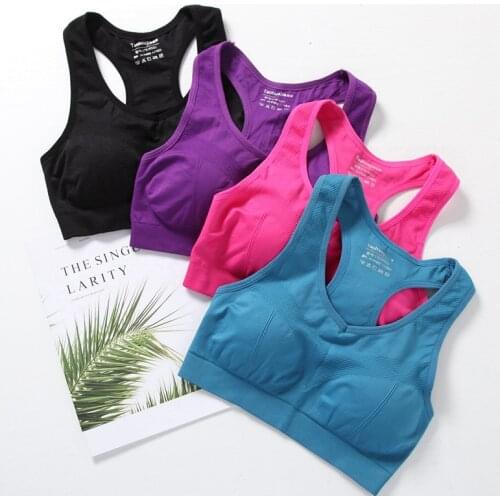 New Women Sports Bra Top Push Up Fitness Yoga Bra Underwear Sport Tops for Women Breathable Running Vest Gym Wear