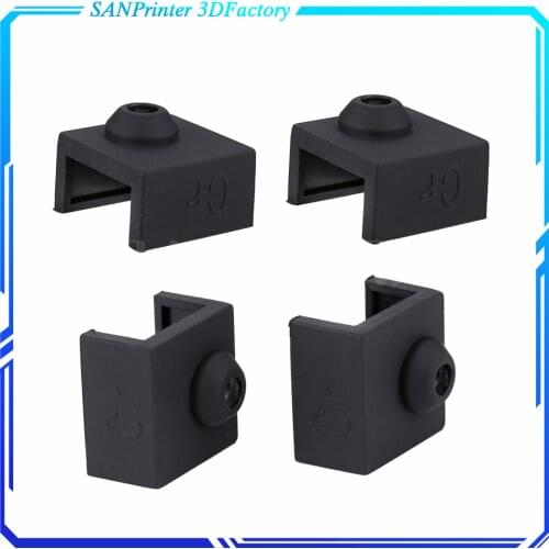 MK8 Silicone Sock Upgrade For Cover Aluminum Block MK7/MK8 Silicone Case Sleeve Use 3D Printer Ender 3 CR10S Hotend Heater