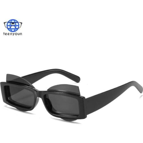 TEENYOUN 2021 Women Small Rectangle Sun Glasses Vintage Brand Designer Square Sunglasses Shades Female UV400