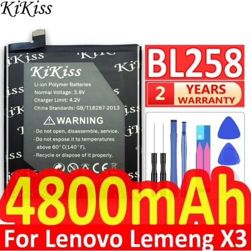 Original Real 4800mAh BL258 Mobile Phone Battery For Lenovo Vibe X3 X3c50 X3C70 Lemon x3a40