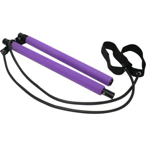 Pilates Stick Yoga Resistance Bands Gym Equipment Elastic Bands