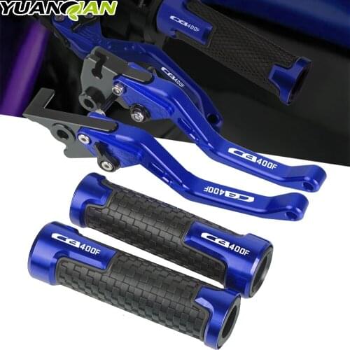 For HONDA CB1 CB400F CB 400F 1989 1990 1991 CNC Motorcycle Adjustable Folding Brake Clutch Levers Handlebar Hand Grips CB400F