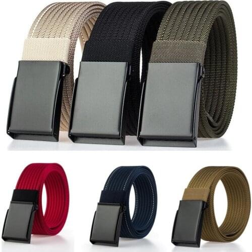 Mens canvas belt Military Tactical Belts Canvas Nylon Metal Automatic Buckle Belts Strap Designer Mens Luxury Waist Belt 3.8cm