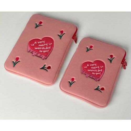 Pink Case for ipad 9.7 10.5 11inch Sleeve Letter Ins Fashion Bag for Girl Apple iPad Pro12.9" Pouch Tablet Bag New Style Case