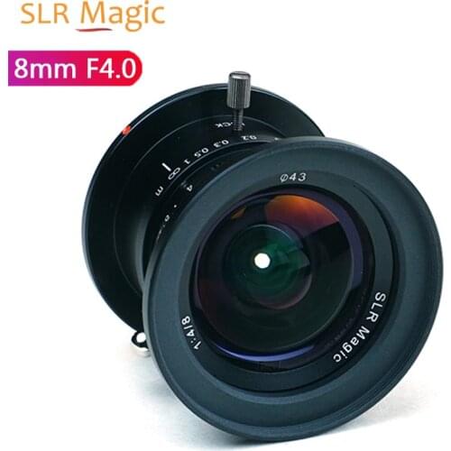SLR Magic 8mm F4.0 Manual Focus Fixed Prime Lens Ultra Wide Angle lens for M4/3 Mount Panasonic Olympus Camera