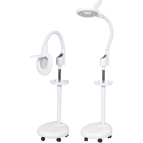 LED Magnifying Glass Floor Lamp/Tool Repair/Table Lamp 16X Magnifying Glass Touch Screen Adjustable LED Lighting