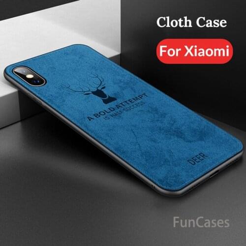 Fabric Case For Xiaomi Pocophone F1 Cloth Flip Skin Soft Hard Back Cover For Xiaomi Xiomi Mi 8 Lite A2 Lite mi8 5 6 Max 3 2 Case