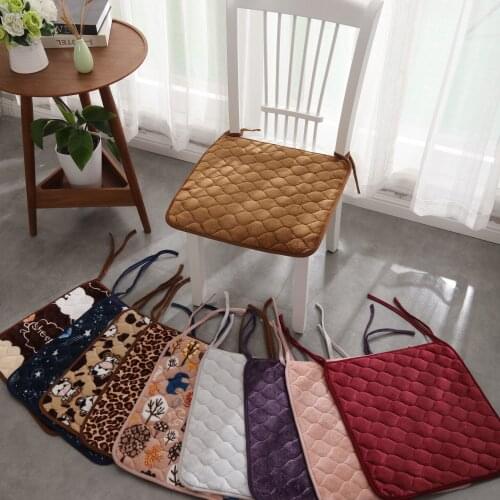 All Seasons Plush Non-slip Home Dining Sofa Chair Cushion Soft Office Thin Mat Computer Seat Pad Available On Both Sides