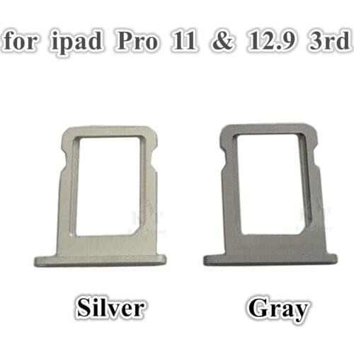10Pcs Original New Sim card Holder for iPad Pro 11 2018 Pro 12.9 inch 3rd 2018 A2014 Sim Card Tray Holder Slot Replacement Parts
