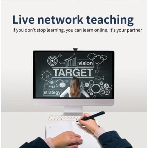 1080P-HD Webcam with Mic Rotatable PC Desktop Web Camera Cam Mini