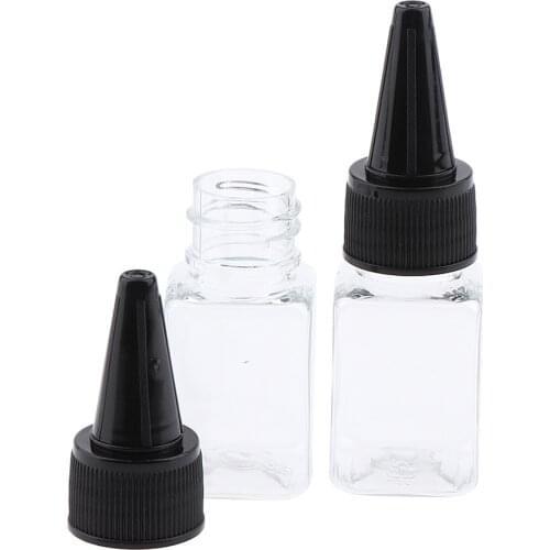 15x 10mL Square Cosmetics Bottles Makeup Jars Refillable Containers
