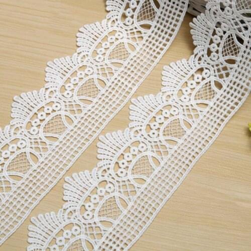 20Yards Venise Lace Trim White Fabric Hollow out Ribbon for Wedding Bridal,Garment Decoration
