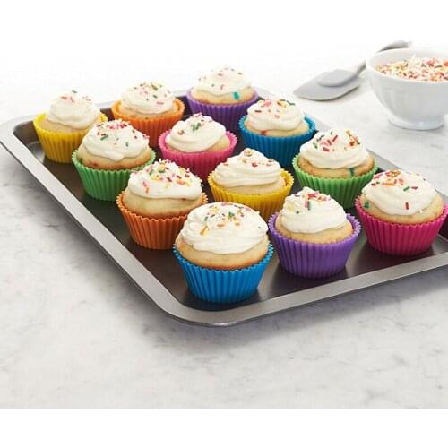 5Pcs Small Silicone Muffin Cup Cake Mold for Chocolate Mousse Ice Cream Jelly Pudding Bread Dessert Bakeware Decorating Tools