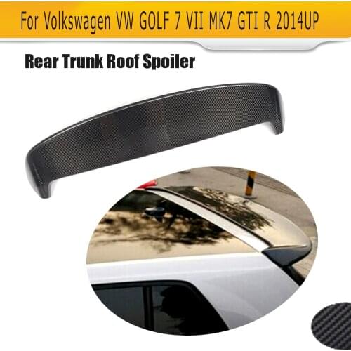 Carbon Fiber Car Rear Roof Spoiler Lip Wing for Volkswagen VW GOLF 7 VII GTI or R 2014-2017 P Not for Standard