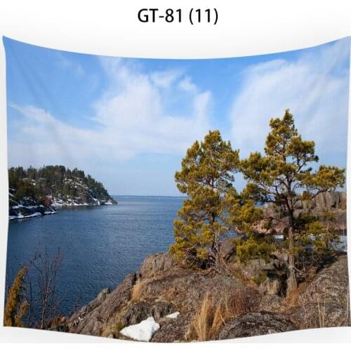 Big mountain river flowers wall decor anime tapestry ocean tapestry home decoration wall art tapestry tapestry wall anime india