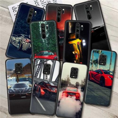 Sport car lamp Phone case For Xiaomi Redmi Note 9S 9 9T 8 7 10 Pro 8T K40 9C 9A 9Power 10Pro Max Shell Bumper