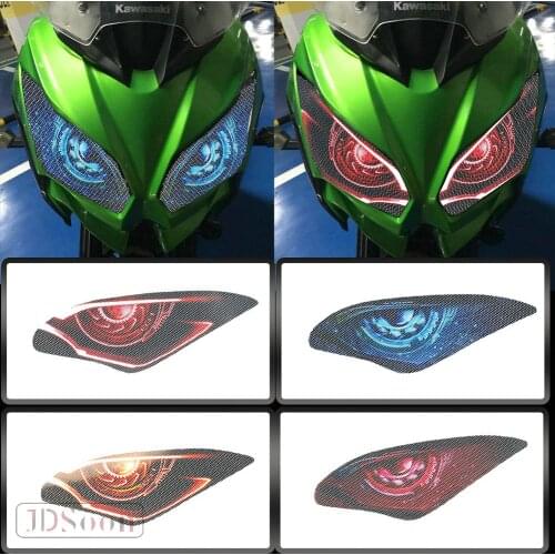 For kawasaki ninja650 2017-2019 versys650 Motorcycle Headlight Sticker Guard Head light Stickers Protector Film Decoration