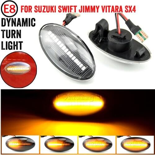 For Suzuki Grand Vitara Swift MZ EZ FZ Jimny Splas APV Arena Alto SX4 S-Cross XL7 LED Dynamic Side Marker Light Signal Blinker