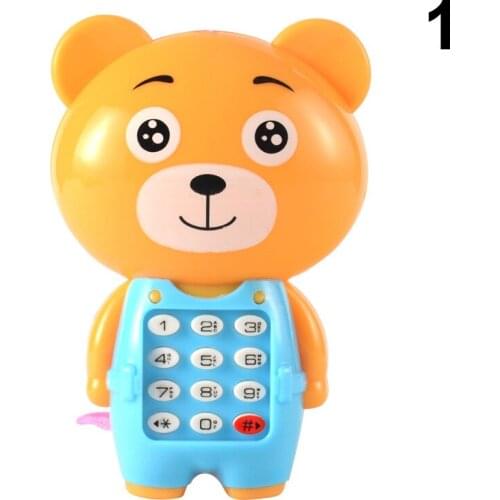 2020 New Baby Electronic Phone Toy Children Cartoon Light Flashing Music Mobile Phone Toy