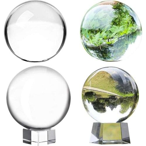 K9 Clear Crystal Ball Art Decoration Crystal Prop Sphere Photography Wedding Home Decoration Glass Ball