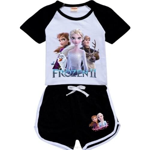 Disney Frozen Boys Clothes Sets Children Clothing Summer Short Sleeve Tracksuit for Boys Sport Suits Fashion Kids Clothes Set