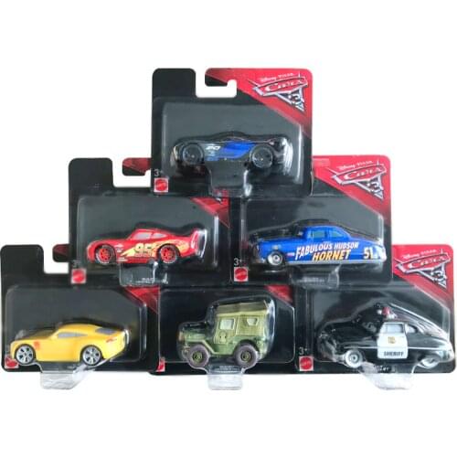 Disney Pixar Cars Cars 3 Lightning McQueen Black Jackson Storm Cruz Ramirez Plastic Models Birthday Christmas Gift For Kids Boys