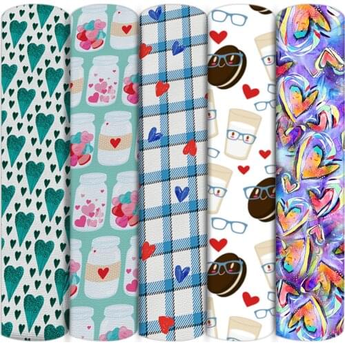 Heartbeat LOVE Valentines Day Polyester Cotton Sewing Quilting Fabrics Needlework Material DIY Handmade Cloth,c15984
