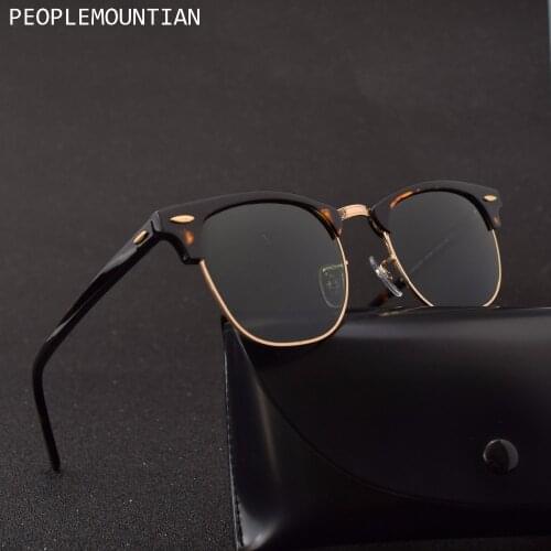 Pilot Acetate Frame Glass Lens Sun Glasses Unisex Retro Square Classic Brand Lenses Sunglass Mirror UVA UVB Eyewear Oculos