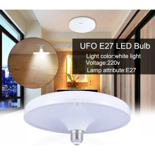 LED Three Anti-flying Saucer Light E27 Spiral 15/20/30/40W Corridor Warehouse Lighting Energy-saving Bulb Entertainment Lighting