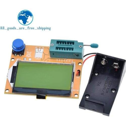 ESR Meter Mega328 Transistor Tester Digital V2.68 ESR-T4 Diode Triode Capacitance MOS/PNP/NPN LCR 12864 LCD Screen Tester