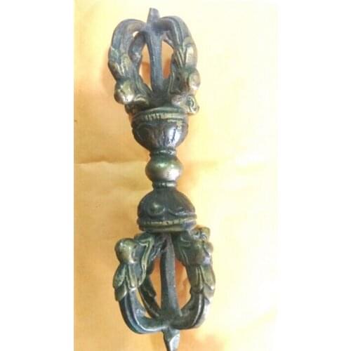 Decoration bronze factory outlets Tibet Silver RARE OLD CHINESE OLD HANDWORK TIBET SILVER BUDDHIST EXORCISM MAGIC