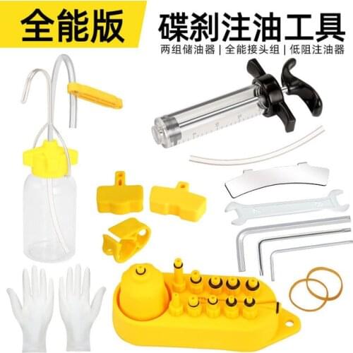 Universal Bicycle Hydraulic Disc Brake Oil Bleed kit For Shimano Magura Hope Tektro Sram Avid Mula Hayes Bike Brake Repair Tools