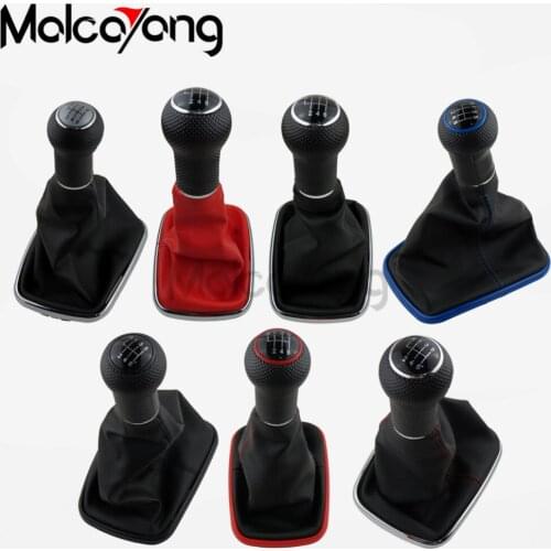 High Quality 6 Speed Car Gear Shift Knob Lever Shifter Gaitor Boot For VW 1999-2004 Golf 4 IV MK4 GTI R32 For Bora Jetta MT